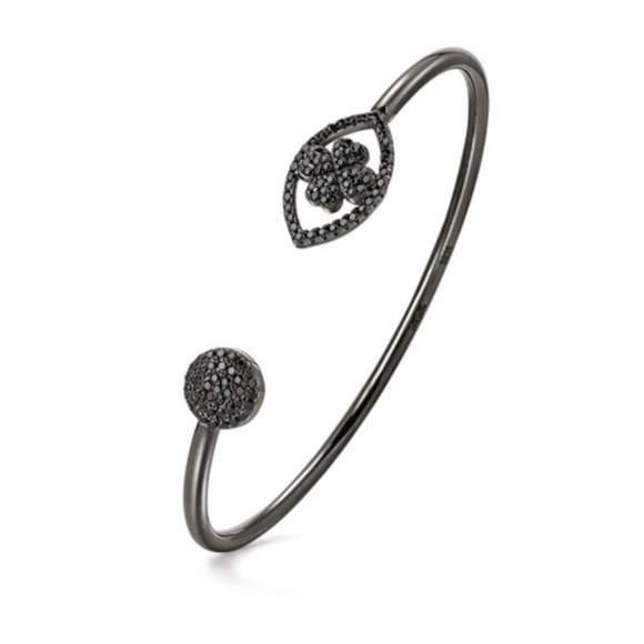 Folli Follie Black Mari Bracelet - New! - Picture 1 of 5
